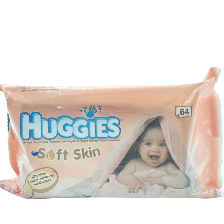 HUGGIES BABY WIPES PINK  10X64CT