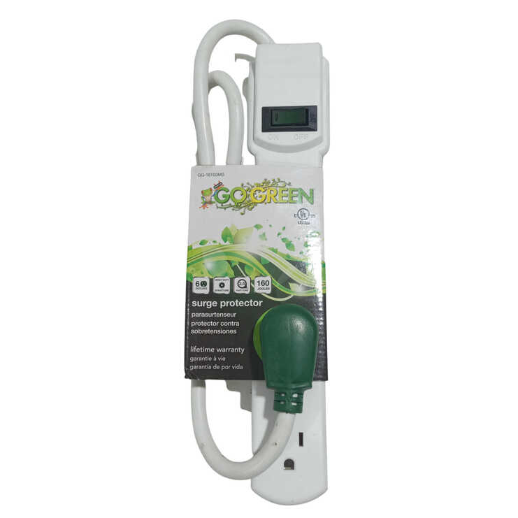 GO GREEN SURGE 6 OUTLET GG16103M 1PC