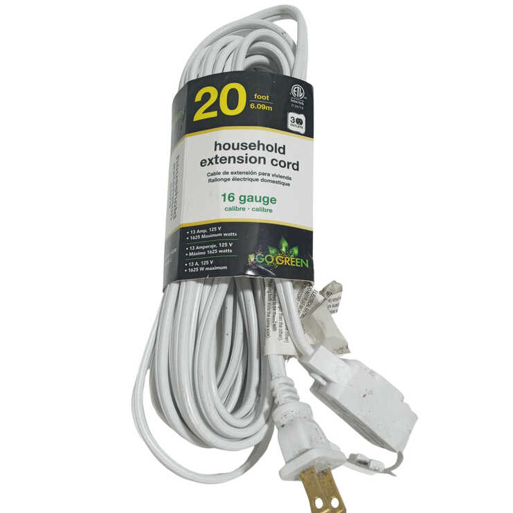 GG INDOOR EXTENSION CORD 20FT 24720 1PC