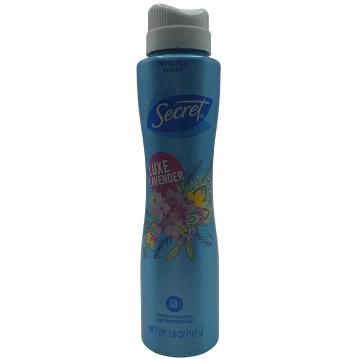 SECRET DEODRANT SPRAY LAVANDER  12X4OZ