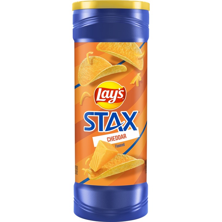 FRITO LAYS P CHIPS STAX CHEDDAR  17X5.5OZ