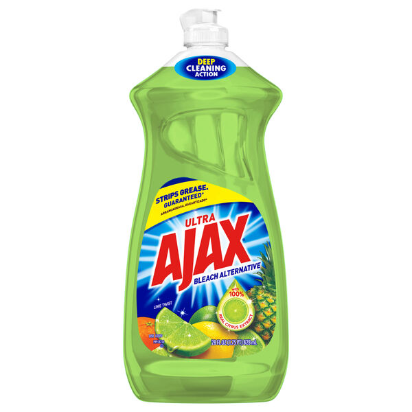 AJAX DISH LIQUID VINIGAR LIME  9X28oz