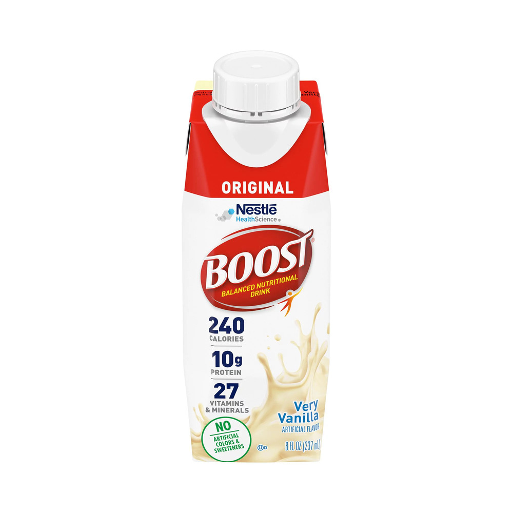 BOOST SUPPLEMENT POUCH VANILLA  24X8OZ