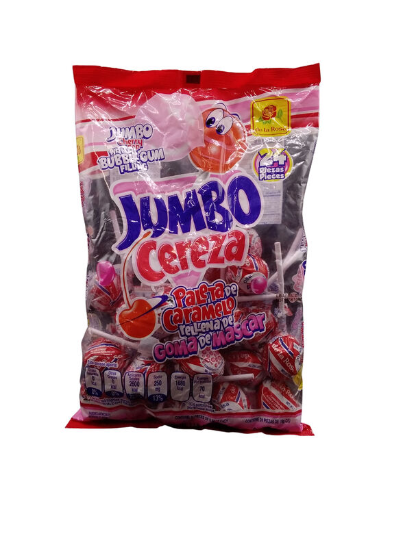 DE LA ROSA JUMBO POP MED CHRY  25X24CT