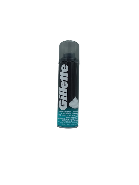 GILLETT SHAVING FOAM GRN  6X200ML