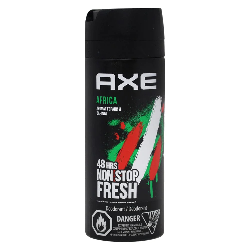 AXE DEODRANT SPRAY AFRICA  12X150ML