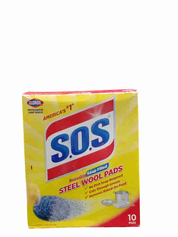 SOS SOAP WOOL PADS  6X10CT