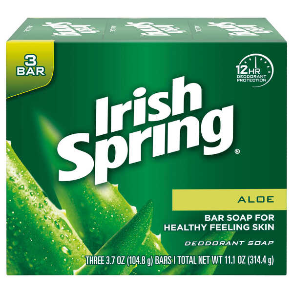 IRISH SPRING SOAP ALOE  18X3CT