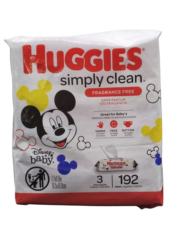 HUGGIES BABY WIPES SC  3X192CT