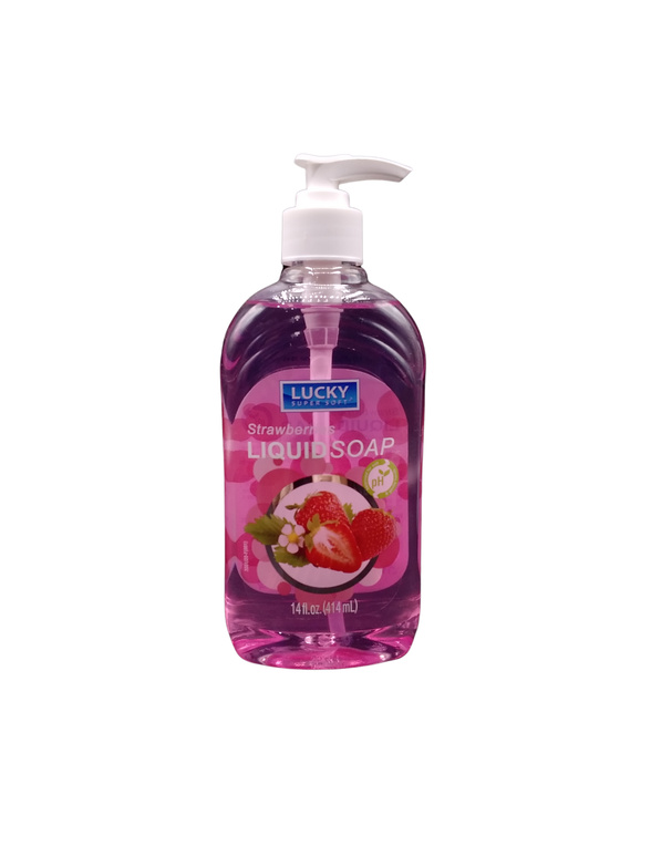 LUCKY LIQUID SOAP STRW  12X14OZ