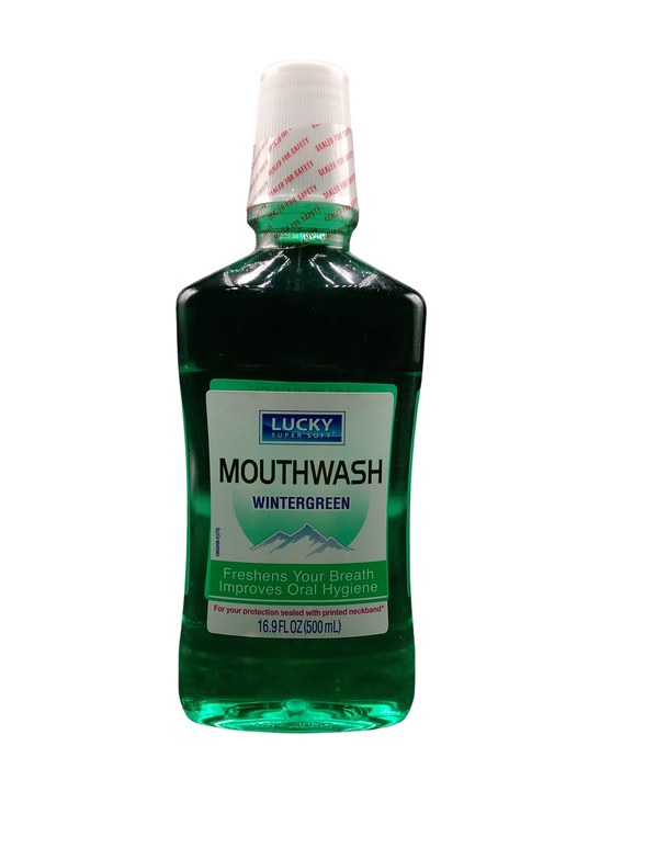 LUCKY MOUTH WASH GRN  12X17OZ