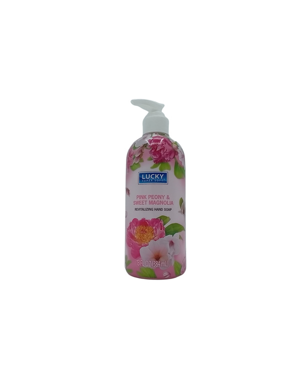 LUCKY ROUND LIQUID SOAP PNK MONG  12X13OZ