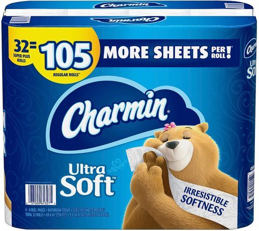 CHARMIN TOILET PAPER BLUE  4X8CT