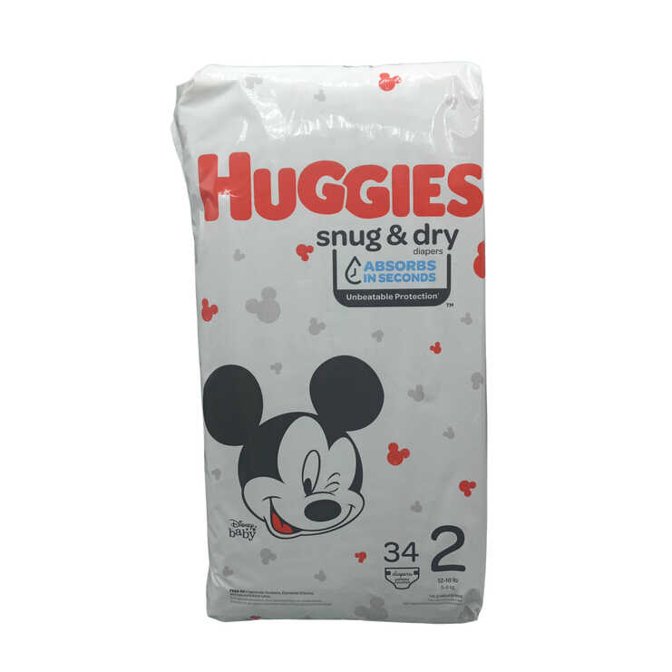 HUGGIES SUNG & DRY JUM #2  4X34CT