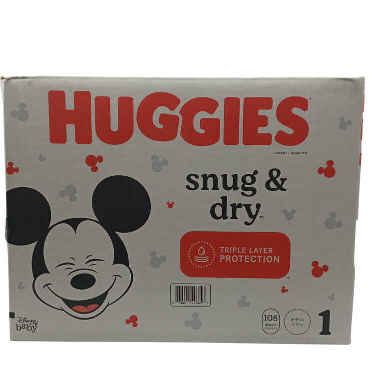 HUGGIES SUNG & DRY GIGA #1 108CT 1PC