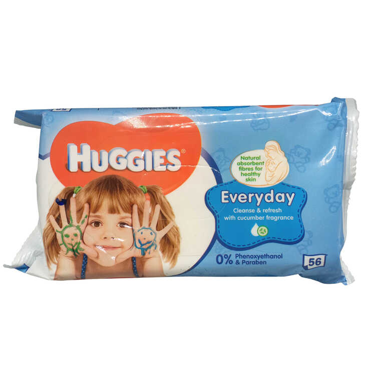 HUGGIES BABY WIPES ALO  12X56CT