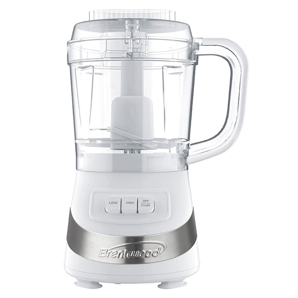 BRENTWOOD FOOD PROCESSOR 3 CUP WHT FP549W 1PC