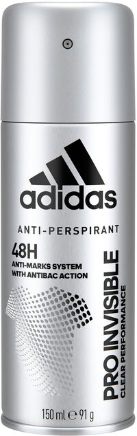 ADIDAS DEODRANT SPRAY MEN INVISIBLE 24X150 ML