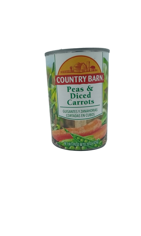 COUNTRY BARN PEAS & CARROT  24X15OZ