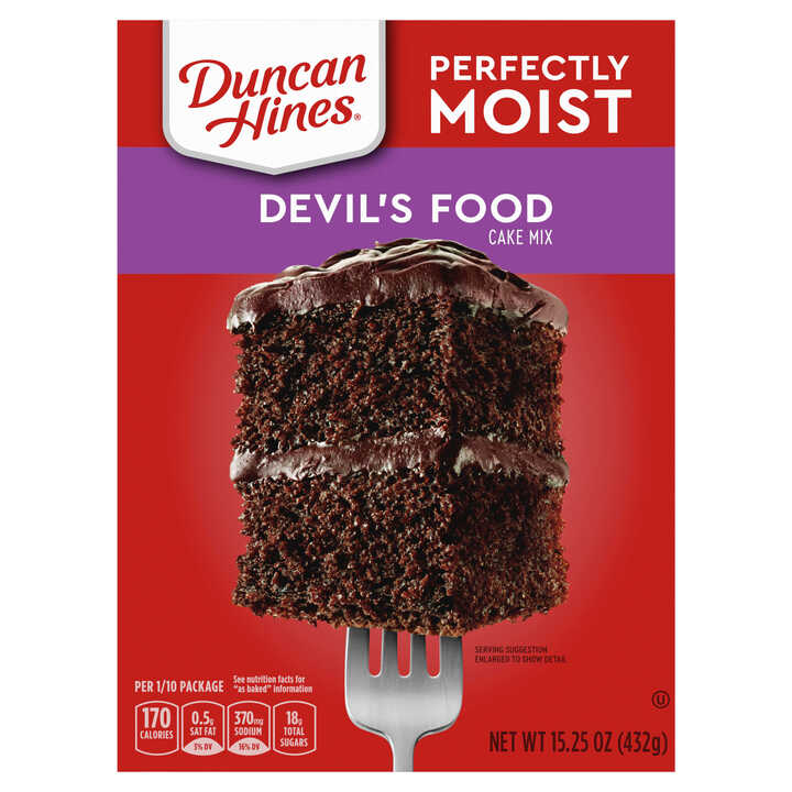 DUNCAN HINES CAKE MIX DEVIL  12X15OZ