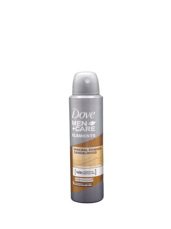 DOVE DEODRANT SPRAY MEN MINERAL  6X150ML