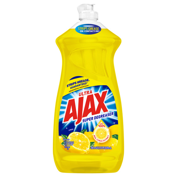 AJAX DISH LIQUID LEMON  9X28OZ