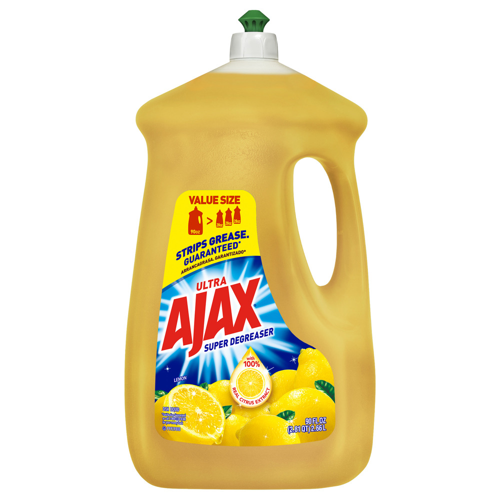 AJAX DISH LIQUID LEMON  4X90OZ