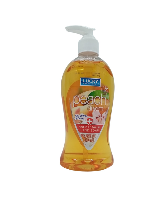 LUCKY LIQUID SOAP PEACH  12X12OZ