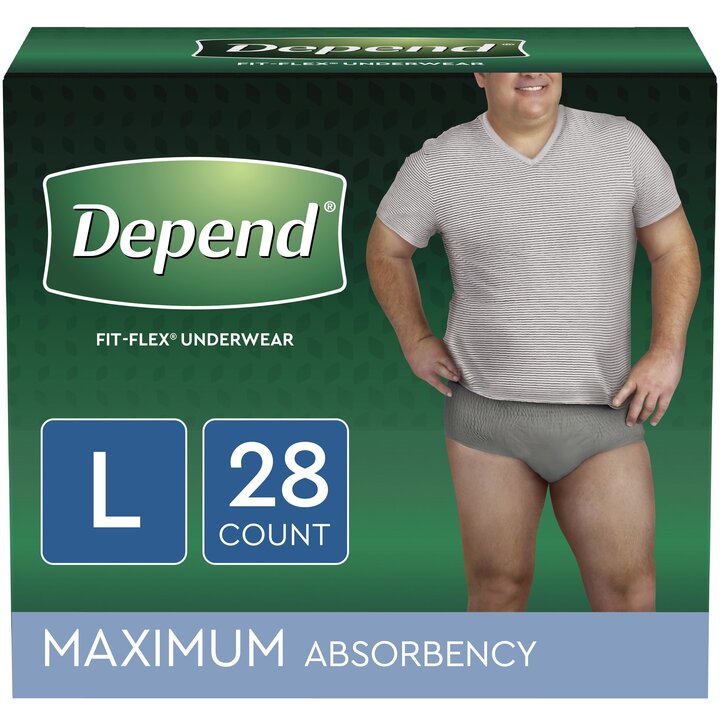 DEPEND ADULT DPR LG MALE  2X28CT