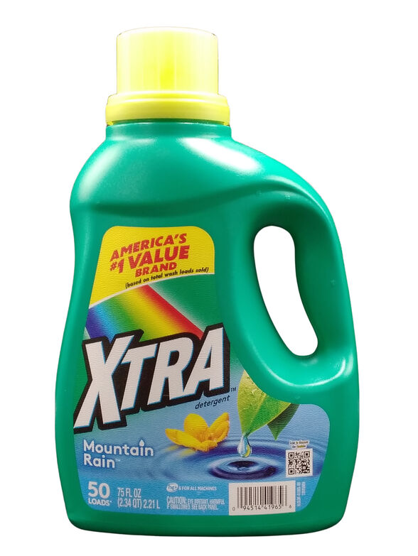 XTRA LIQUID DETERGENT MOUNTAIN RAIN  6X75OZ