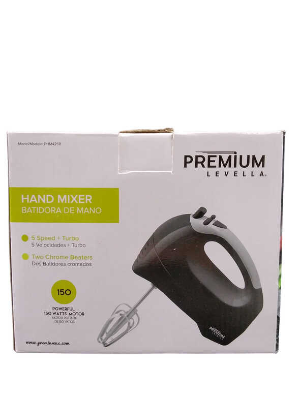 PREMIUM HAND MIXER PHM426B BLACK 1PC