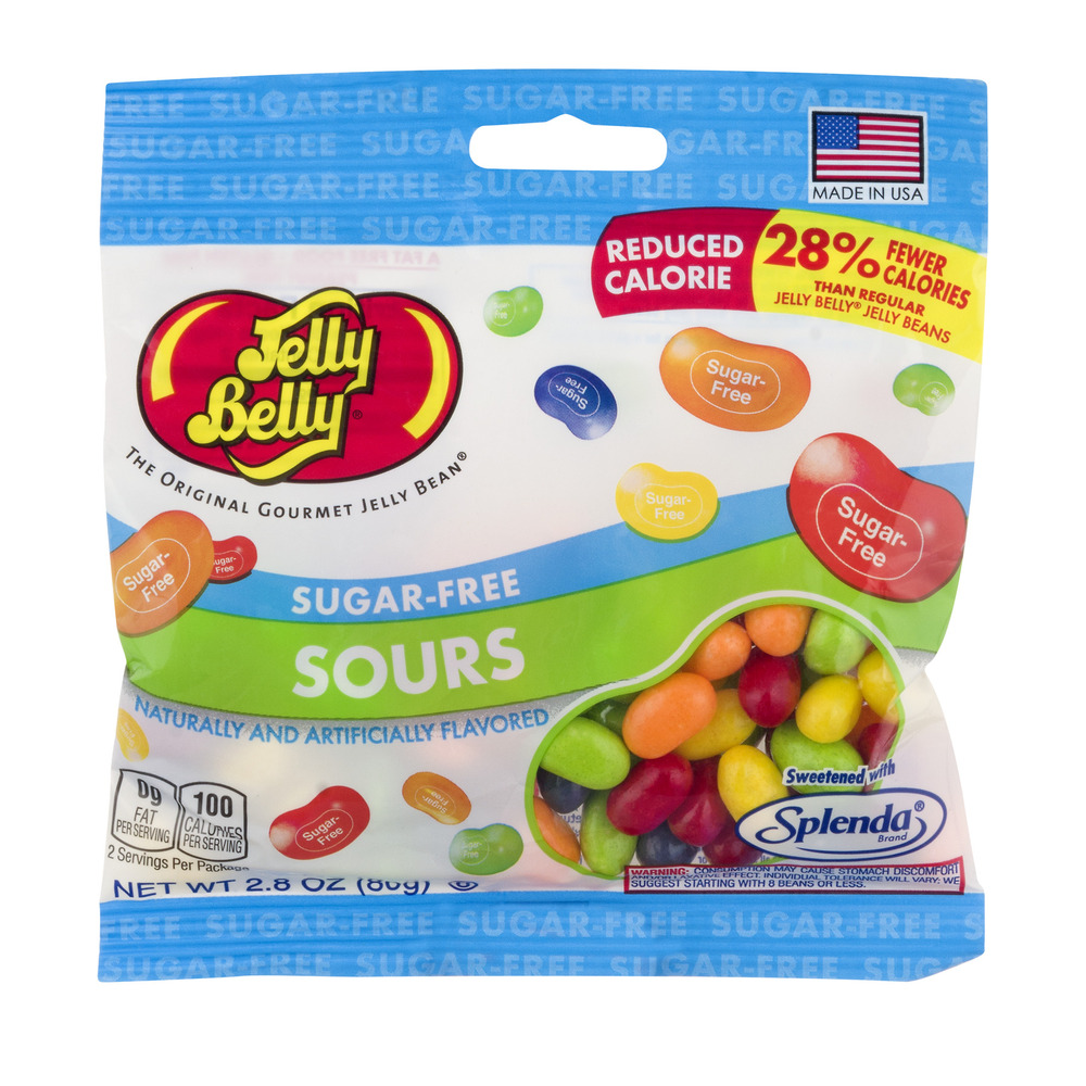 JELLY BELLY SUGAR FREE SOUR 12X2.8OZ