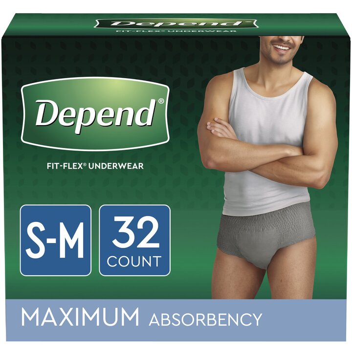 DEPEND ADULT DPR S/M MEN 2X32CT