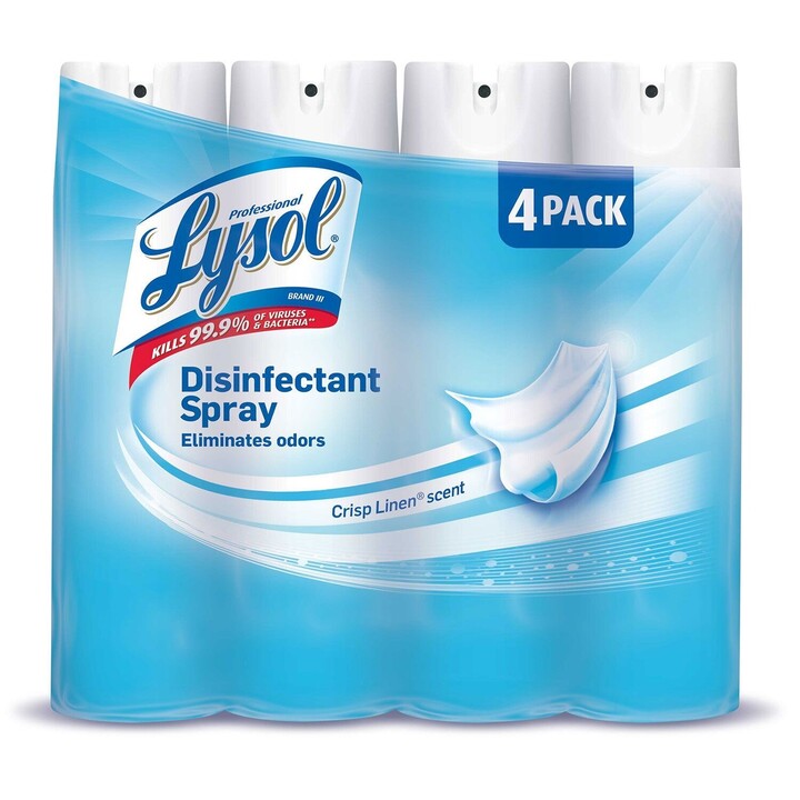 LYSOL DISINFACTANT SPRAY C.L  4X19OZ