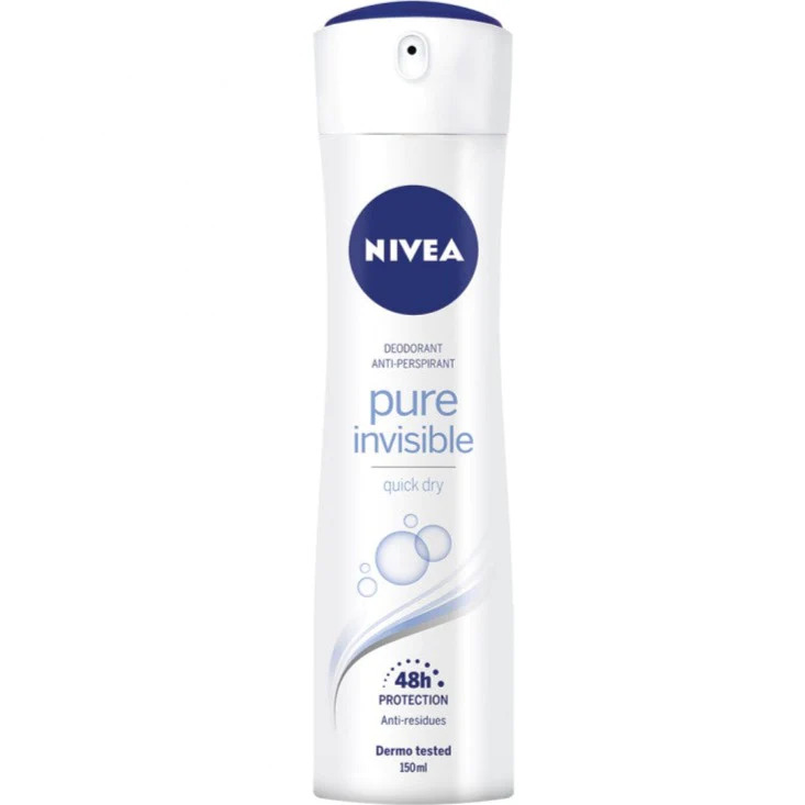 NIVEA DEODRANT SPRAY PURE  6X150ML