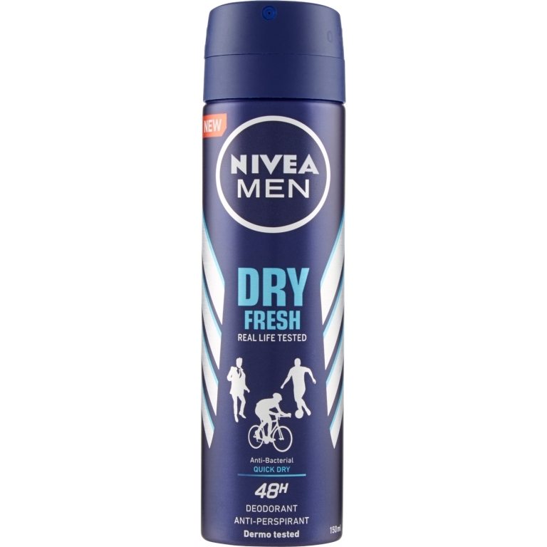 NIVEA DEODRANT SPRAY MEN DRY  6X150ML