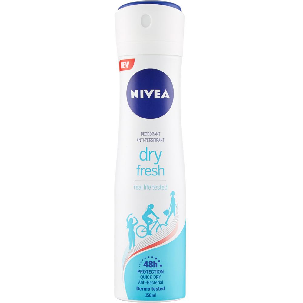 NIVEA DEODRANT SPRAY DRY FRESH  6X150ML