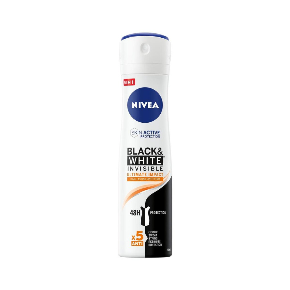 NIVEA DEODRANT SPRAY BLACK & WHITE  6X150ML