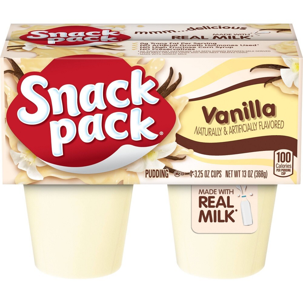 SNACK PUDDING VANILLA  12X14OZ