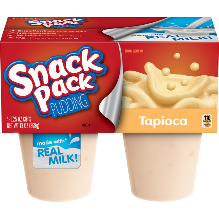 SNACK PUDDING TAP  12X14OZ