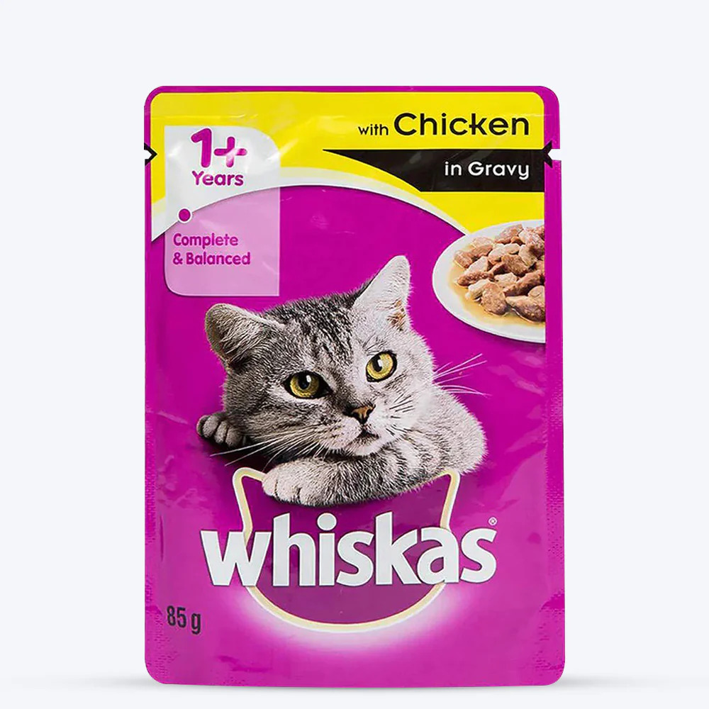 WHISKAS CAT FOOD CHICKEN  12X85GM