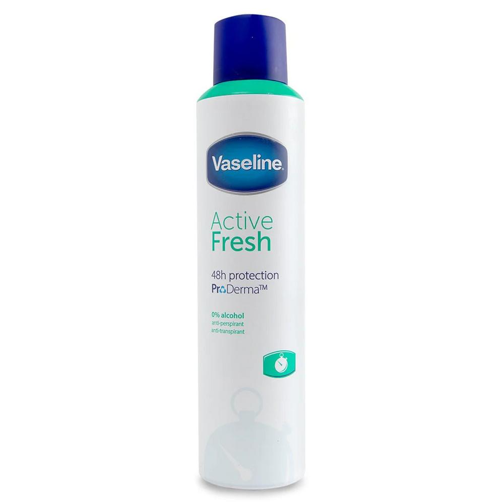 VASELINE DEODRANT SPRAY ACTIVE  6X250ML