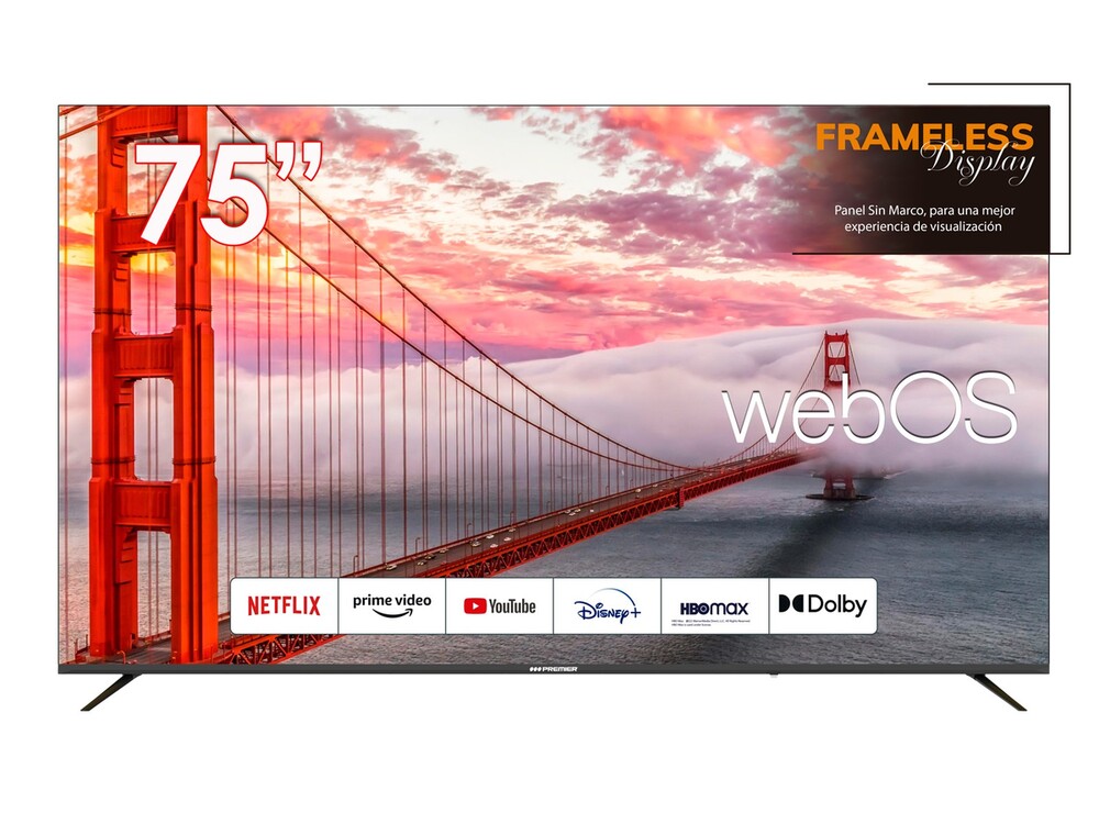 PREMIER T.V 75" FRAMELESS TV-8154 1 PC