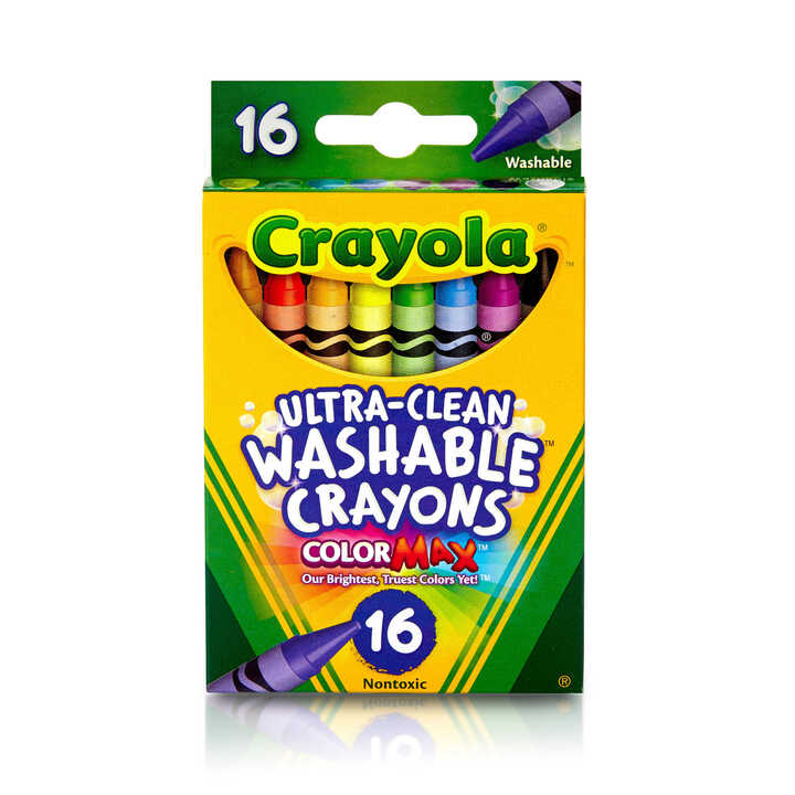 CRAYOLA CRAYONS WASH REG  36X16CT