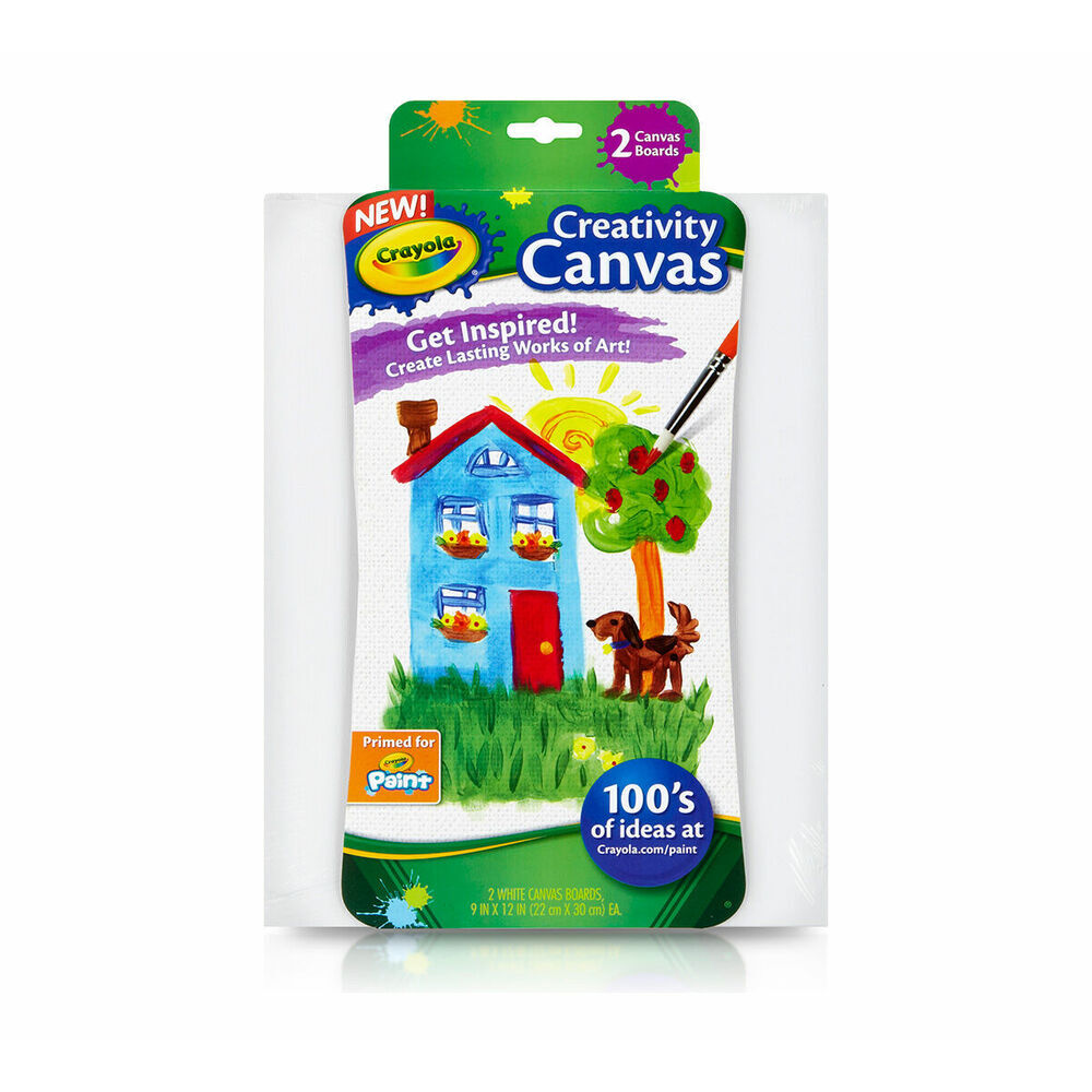 CRAYOLA CANVAS SET  12X2CT