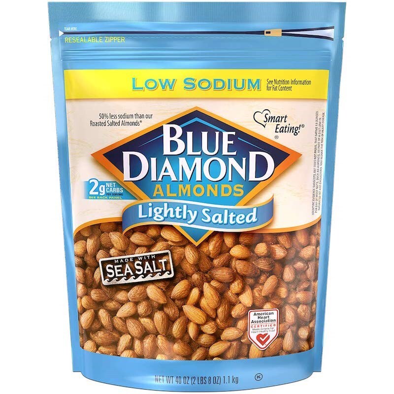 BLUE DIAMOND ALMOND SALTED 40OZ 1PC