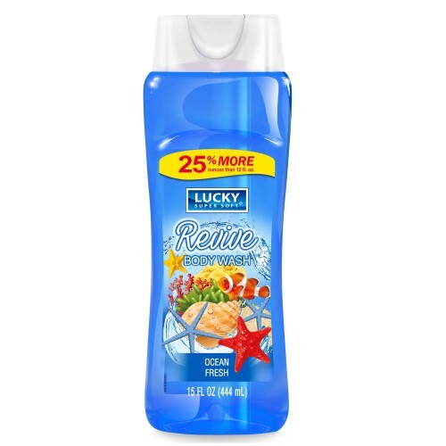 LUCKY BODY WASH OCN FSH  12X12OZ