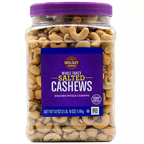 WESLEY CASHEW SALTED  42OZ