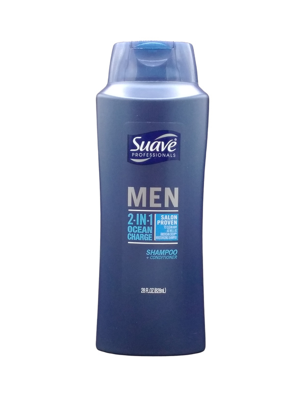 SUAVE SHAMPOO MAN OCN CHRG  4X28OZ