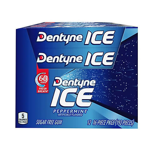 DENTYNE  ICE PEPERMINT  12X16TAB